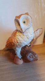 Uiltje op tak - Decoratief beeldje, Tuin en Terras, Tuinbeelden, Ophalen of Verzenden, Gebruikt, Kunststof, Dierenbeeld
