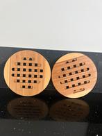 Bamboe Pannen onderzetters /Nieuw, Ophalen of Verzenden, Nieuw, Glas of Kopje