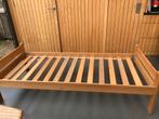 Houten bed (zonder matras), Huis en Inrichting, Slaapkamer | Bedden, 190 cm of minder, 80 cm, Crème, Gebruikt