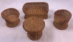 Barbie poppenmeubels rotan rieten vintage meubels lounge set, Postbus 64461, Brunssum, Nederland, Verzenden, Kenduseditemsinfo@gmail.com