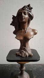 Alfred Jean Foretay Zinken Buste van Vrouw, Ophalen of Verzenden