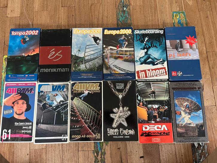 12 skatevideo’s  vhs, Cd's en Dvd's, VHS | Film, Gebruikt, Overige genres, Alle leeftijden, Ophalen