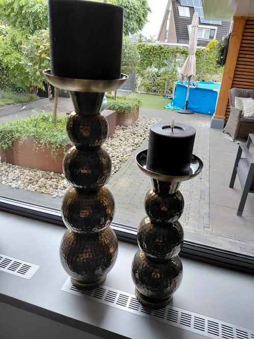 Kaarsenstandaard van Mansion Atmosphere met led kaarsen, Huis en Inrichting, Woonaccessoires | Kandelaars en Kaarsen, Zo goed als nieuw