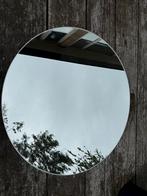 Ronde spiegel met clips - 50cm, Ophalen, Rond, Zo goed als nieuw, Minder dan 100 cm