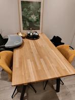 Houten eettafel 160x90 cm, Huis en Inrichting, Tafels | Eettafels, Ophalen, Gebruikt, Eikenhout, 50 tot 100 cm