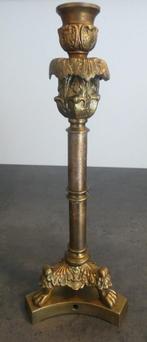Oude brons kandelaar [1785], Antiek en Kunst, Ophalen, Koper of Brons