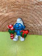 Smurfen kerst smurf met zuurstok en kado, Verzamelen, Smurfen, Ophalen of Verzenden, Zo goed als nieuw, Verschillende Smurfen