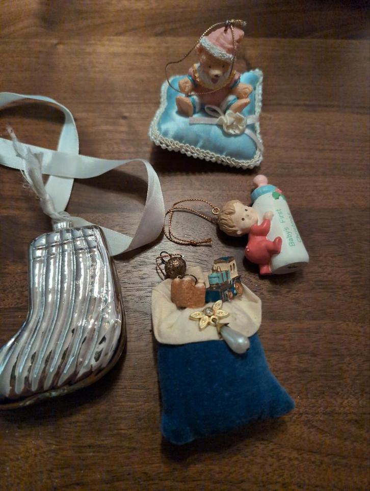 Vintage Kersthangers - Baby's Eerste Kerst, Huis en Inrichting, Woonaccessoires | Overige, Ophalen of Verzenden