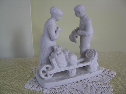 Porselein = bisque # biscuit * vrij GROOT beeld * fraai *, Antiek en Kunst, Antiek | Porselein, Ophalen of Verzenden