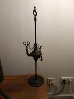 Oude olielamp met schaar, Antiek en Kunst, Ophalen of Verzenden