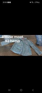 Hema spijkerblouse meisje maat 92, Kinderen en Baby's, Babykleding | Overige, Maat 92, Meisje, Ophalen of Verzenden, Zo goed als nieuw