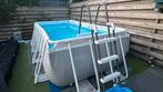 Intex zwembad 4x2x1 met warmtepomp, zandfilter en zoutwater, Ophalen, Gebruikt, 200 tot 300 cm, 80 tot 120 cm