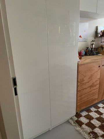 Pax kast, ikea, hoogglans deuren, wit, 236 x 100 x 58 beschikbaar voor biedingen