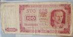 100 Poolse Zloty 1948, Ophalen of Verzenden, Polen, Los biljet