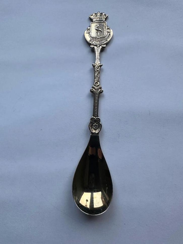 Mooi Den Haag lepeltje. Theelepeltje. Lepel. Ooievaar., Antiek en Kunst, Antiek | Bestek, Ophalen of Verzenden