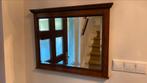 Prachtige antieke houten spiegel met facetrand (70 x 45 cm), Ophalen of Verzenden, 50 tot 100 cm, Minder dan 100 cm