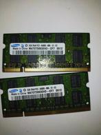 samsung ddr2 2x 2gb, Ophalen of Verzenden, Zo goed als nieuw, DDR2, Laptop