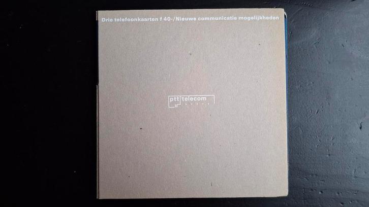 Mapje met 3 ongebruikte telefoonkaarten waarde F 40,00, Verzamelen, Telefoonkaarten, Ophalen of Verzenden