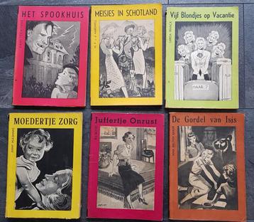 6 delen geïllustreerde Meisjes bibliotheek (Kwartjesboeken) beschikbaar voor biedingen