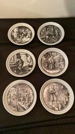 6 Mosa Maastricht schoteltjes met oude ambachten, Ophalen of Verzenden