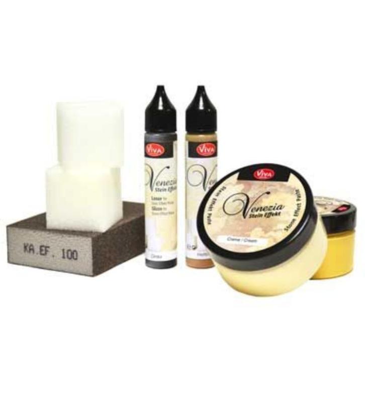 Viva Decor Venezia Stein Effekt set D'Oro (okerkleur), Hobby en Vrije tijd, Knutselen, Nieuw, Overige typen, Ophalen of Verzenden