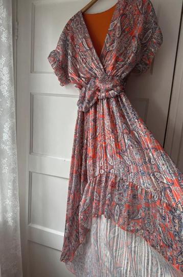 Bohemian roezel ruffle ruche volant ibiza bali goa jurk S M beschikbaar voor biedingen