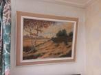 Schilderij zandverstuiving, landschap, Ophalen