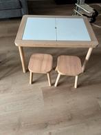 Ikea flisat tafel en 2 krukjes, Ophalen, Zo goed als nieuw, Tafel(s) en Stoel(en)