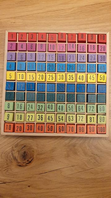 Houten Telbord - Tafels Oefenen beschikbaar voor biedingen