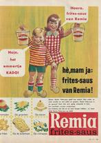 Retro reclame 1966 Remia frites-saus emmertje cadeau, Verzenden, Overige typen