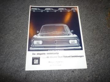 Folder Opel Rekord-B Bestelwagen Nederlands beschikbaar voor biedingen