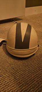 Hercules vintage motorhelm jaren 50 / 60 leder maat M, Fietsen en Brommers, Gebruikt, Ophalen of Verzenden