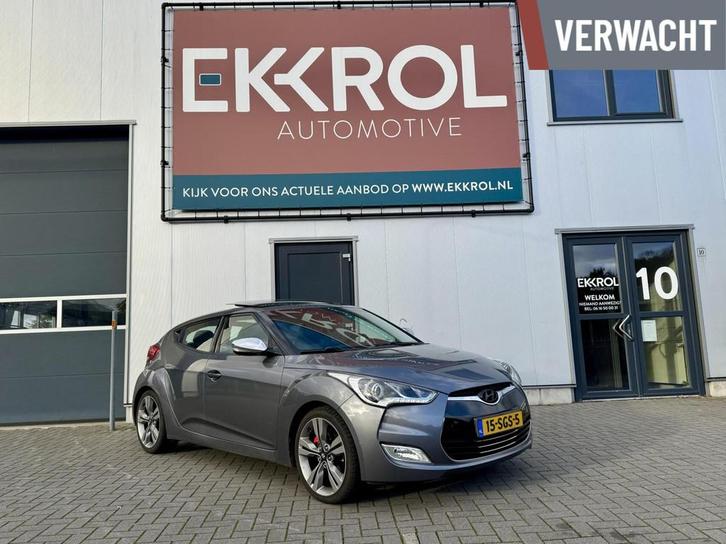 Hyundai Veloster 1.6 GDI i-Catcher (OrgNL / Panorama / NAP), Auto's, Hyundai, Bedrijf, Te koop, Veloster, ABS, Achteruitrijcamera