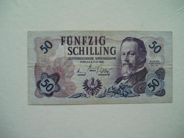 1363. Oostenrijk, 50 schilling 1962 Richard Wettstein., Verzenden, Oostenrijk, Los biljet