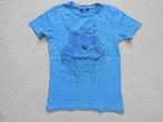 T-shirt tshirt blauw met monster, Hema maat 134-140, Kinderen en Baby's, Kinderkleding | Maat 134, Jongen, Gebruikt, Ophalen of Verzenden