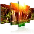 914 Waterval 5 Luik Canvas Schilderij 200x100cm Nieuw, Nieuw, 125 cm of meer, Ophalen of Verzenden, Schilderij