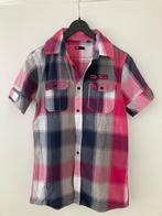 Nette blouse overhemd korte mouw ruit roze, WE, Ophalen of Verzenden, Zo goed als nieuw, Jongen, Overhemd of Blouse