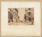 Eugène Delatre ets "Rue des Saules", met oplegvel, Antiek en Kunst, Ophalen