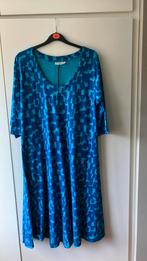 Skandika. Blauwe jurk met 3/4 mouw. Maat L, Kleding | Dames, Maat 42/44 (L), Ophalen of Verzenden, Zo goed als nieuw, Onder de knie