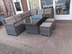Loungeset, Tuin en Terras, Tuinsets en Loungesets, Ophalen, Gebruikt, Wicker, Bank