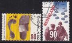 327 - Nederland nvph 1618/1619 gestempeld , Tweede Wer, Postzegels en Munten, Postzegels | Nederland, Verzenden, Na 1940, Gestempeld