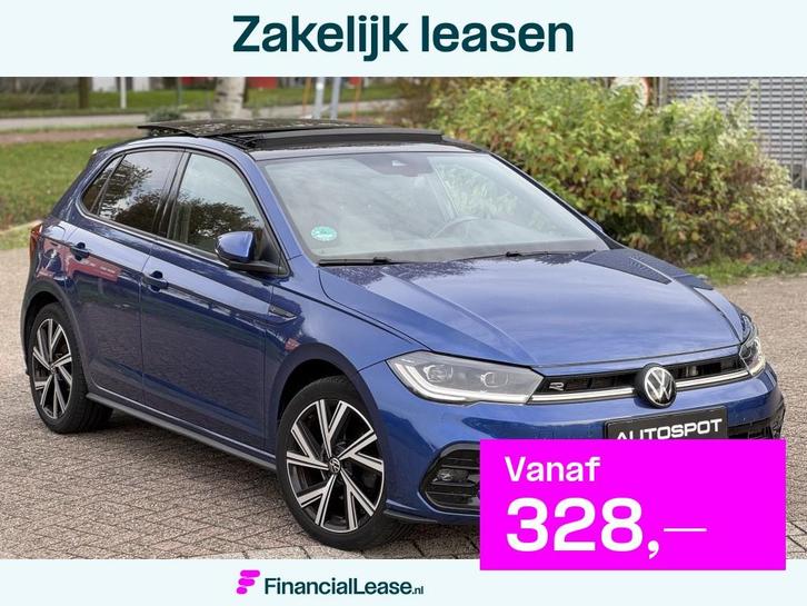 Volkswagen Polo 1.0 TSI R-Line DSG Pano IQ Light ACC Virtual, Auto's, Volkswagen, Bedrijf, Lease, Financial lease, Polo, ABS, Achteruitrijcamera