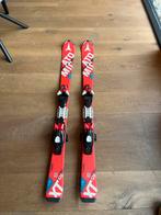 Kinder skies 120 mtr incl verstelbare stokken, Ophalen, 100 tot 140 cm, Zo goed als nieuw, Atomic