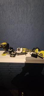 Ryobi Gereedschap Set -slagschroevendraaier, Slijptol, Accus, Ophalen of Verzenden, Zo goed als nieuw