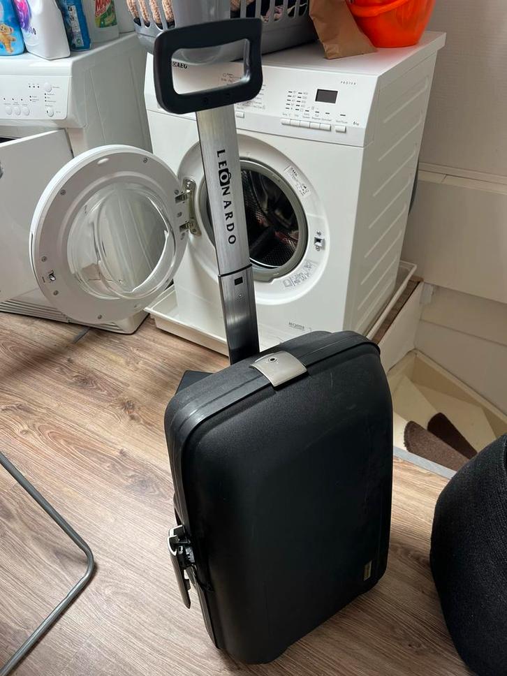 Kleine Reiskoffer - Leonardo, Sieraden, Tassen en Uiterlijk, Koffers, Zo goed als nieuw, Hard kunststof, Minder dan 50 cm, Minder dan 35 cm