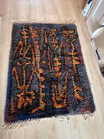 Vintage Scandinavisch Marks Rya vloerkleed jaren '60, Gebruikt, 100 tot 150 cm, Bruin, Ophalen of Verzenden