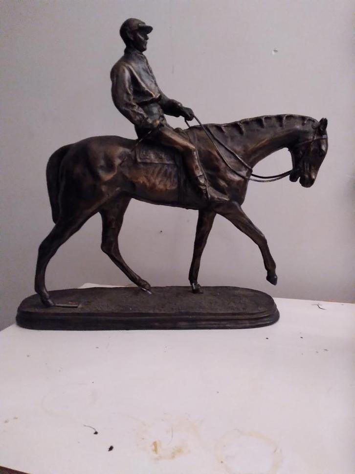 Bronzen Ruiterbeeld, Antiek en Kunst, Kunst | Beelden en Houtsnijwerken, Ophalen of Verzenden