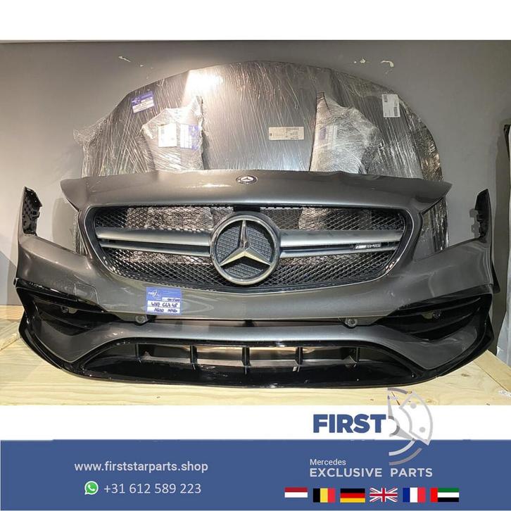 W117 C117 X117 45 AMG CLA VOORKOP ONDERDELEN GRIJS Mercedes, Auto-onderdelen, Carrosserie en Plaatwerk, Bumper, Mercedes-Benz