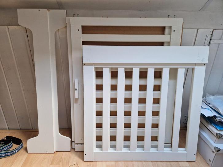Stevige box wit incl. matrasje, Kinderen en Baby's, Boxen, Gebruikt, Rechthoekig, Ophalen