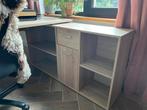 Hoek bureau  met lade en deurtje, Ophalen, Gebruikt, Bureau